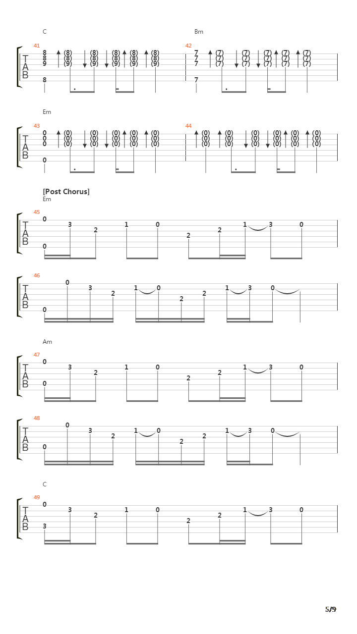 Du Hast吉他谱