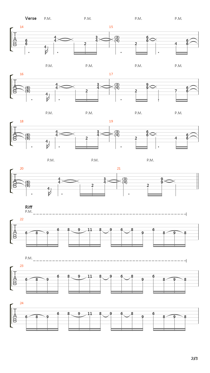 The End吉他谱