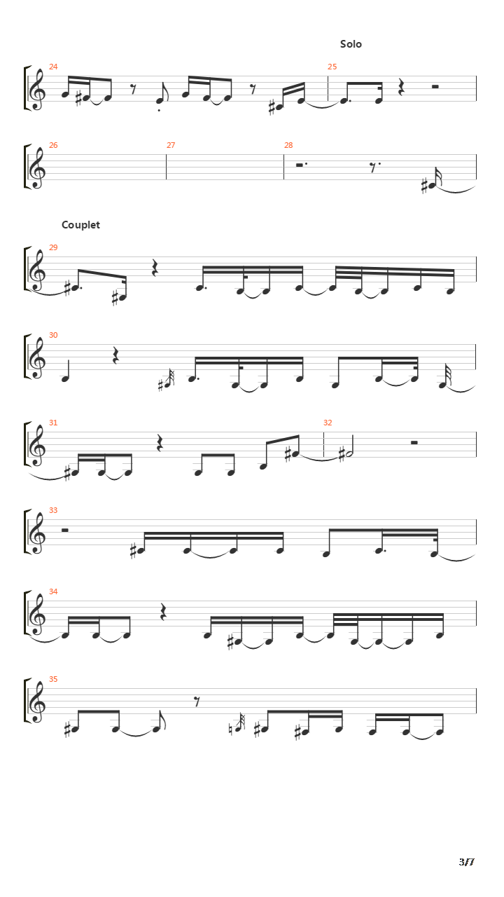 Gotten吉他谱