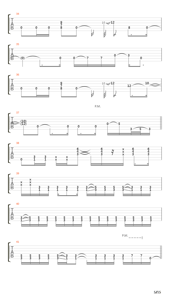 Sectarian吉他谱