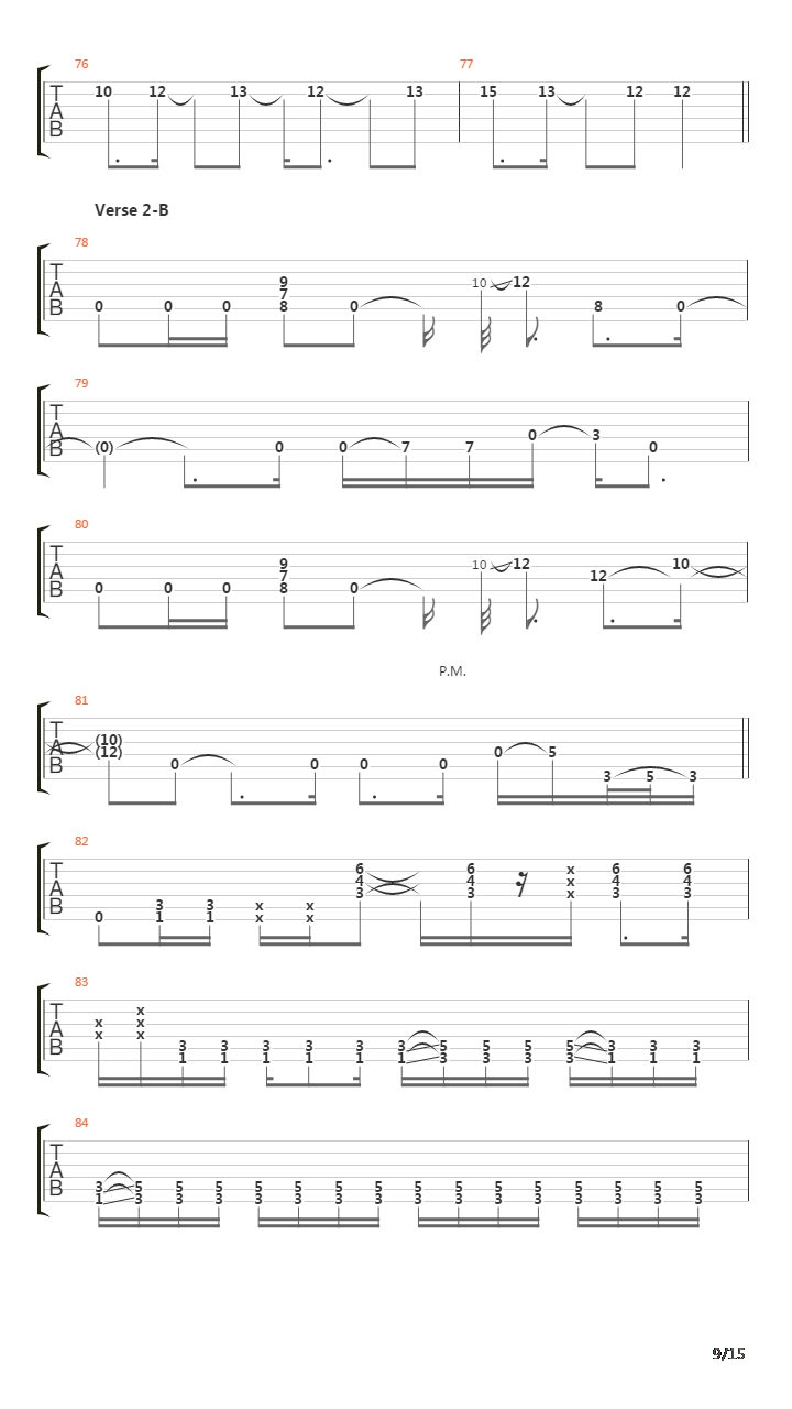 Sectarian吉他谱