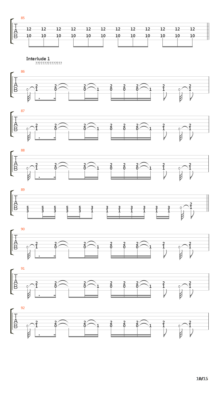 Sectarian吉他谱