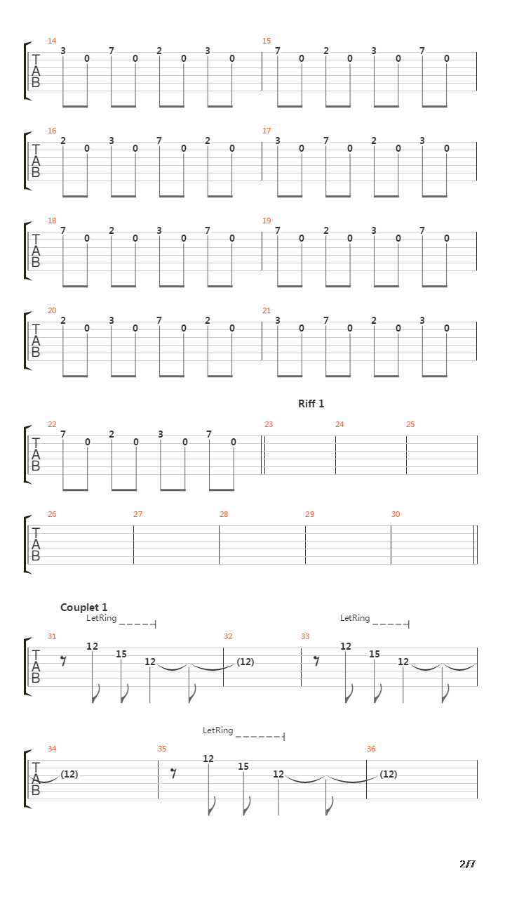 Abyss吉他谱