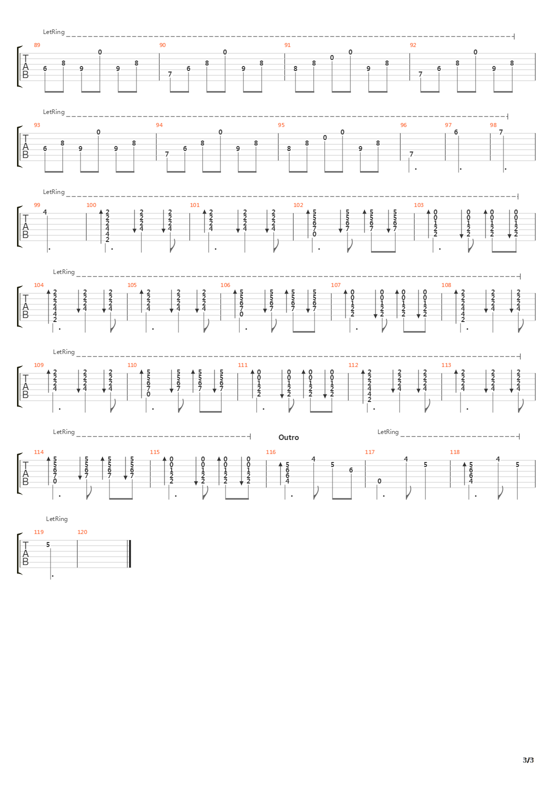 Songs From The North吉他谱