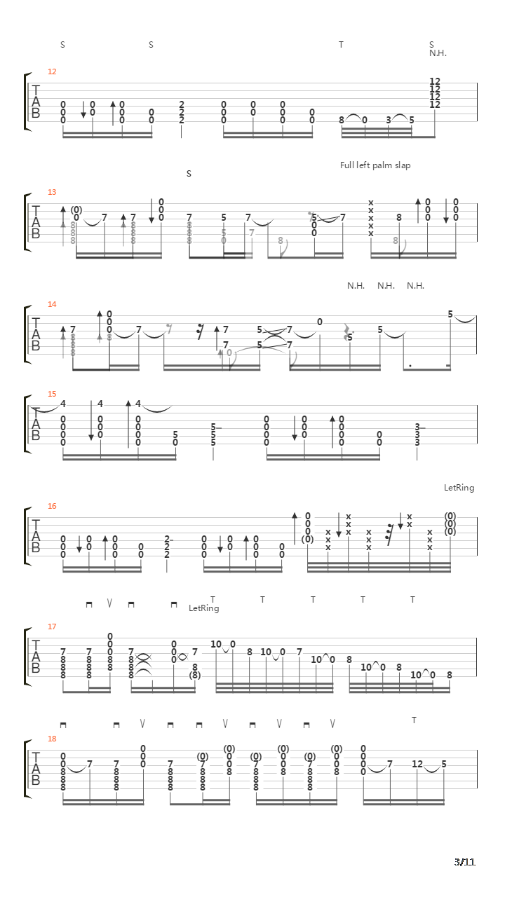 Aerials吉他谱