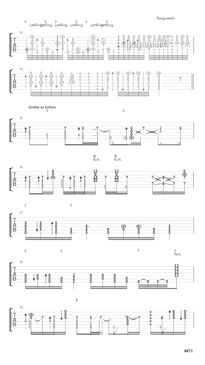 Aerials吉他谱