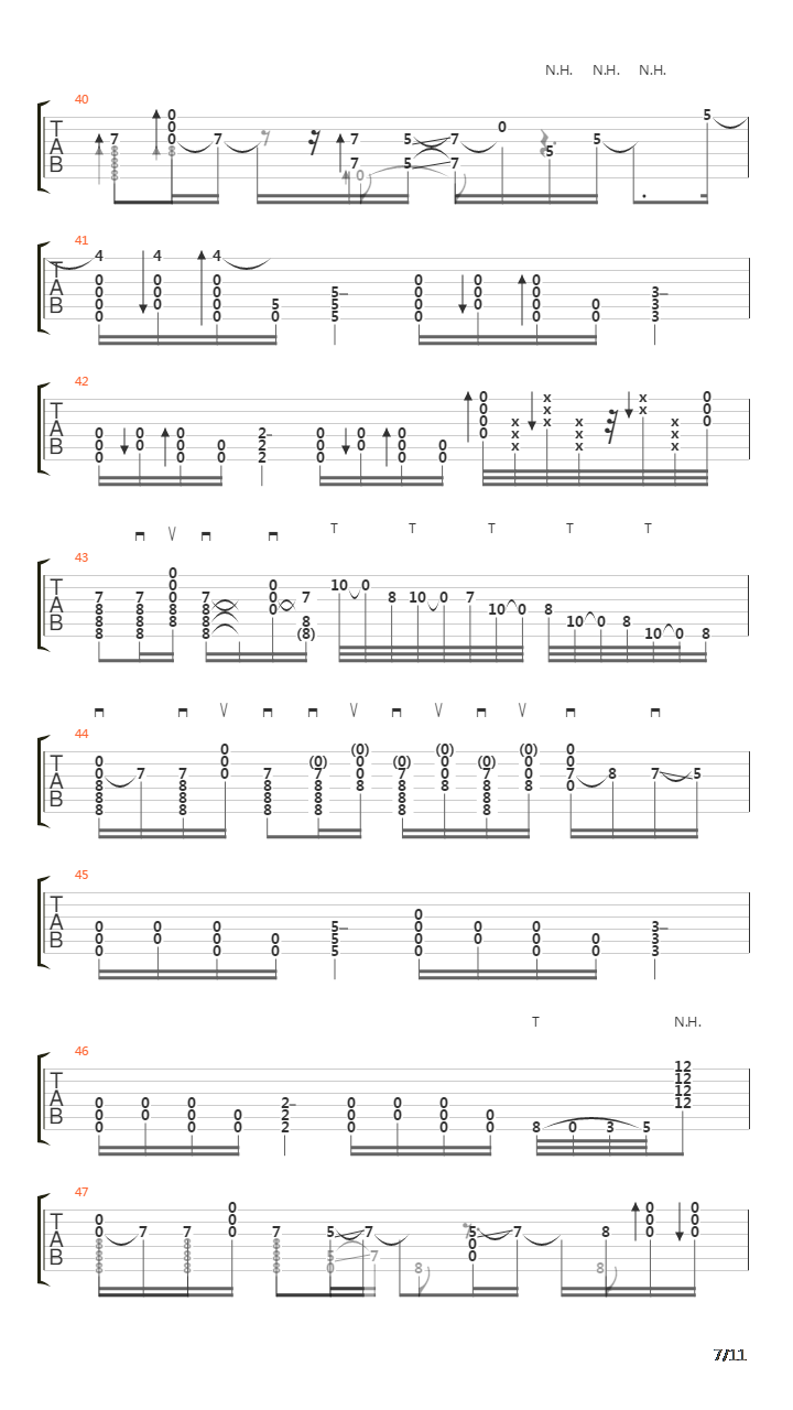 Aerials吉他谱