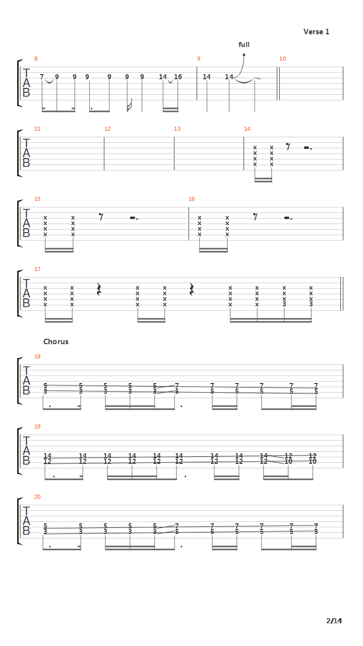 Parabola吉他谱