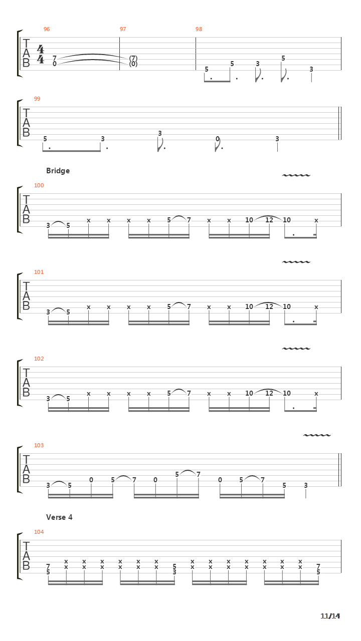 Parabola吉他谱