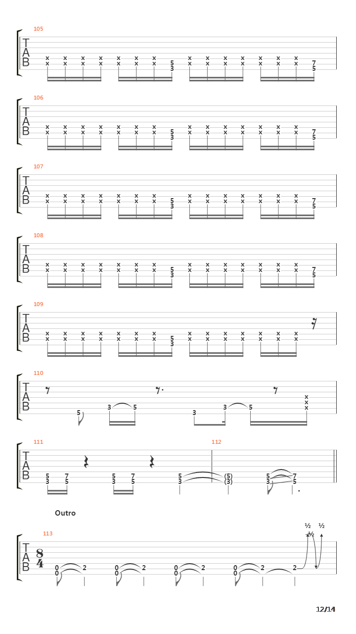 Parabola吉他谱