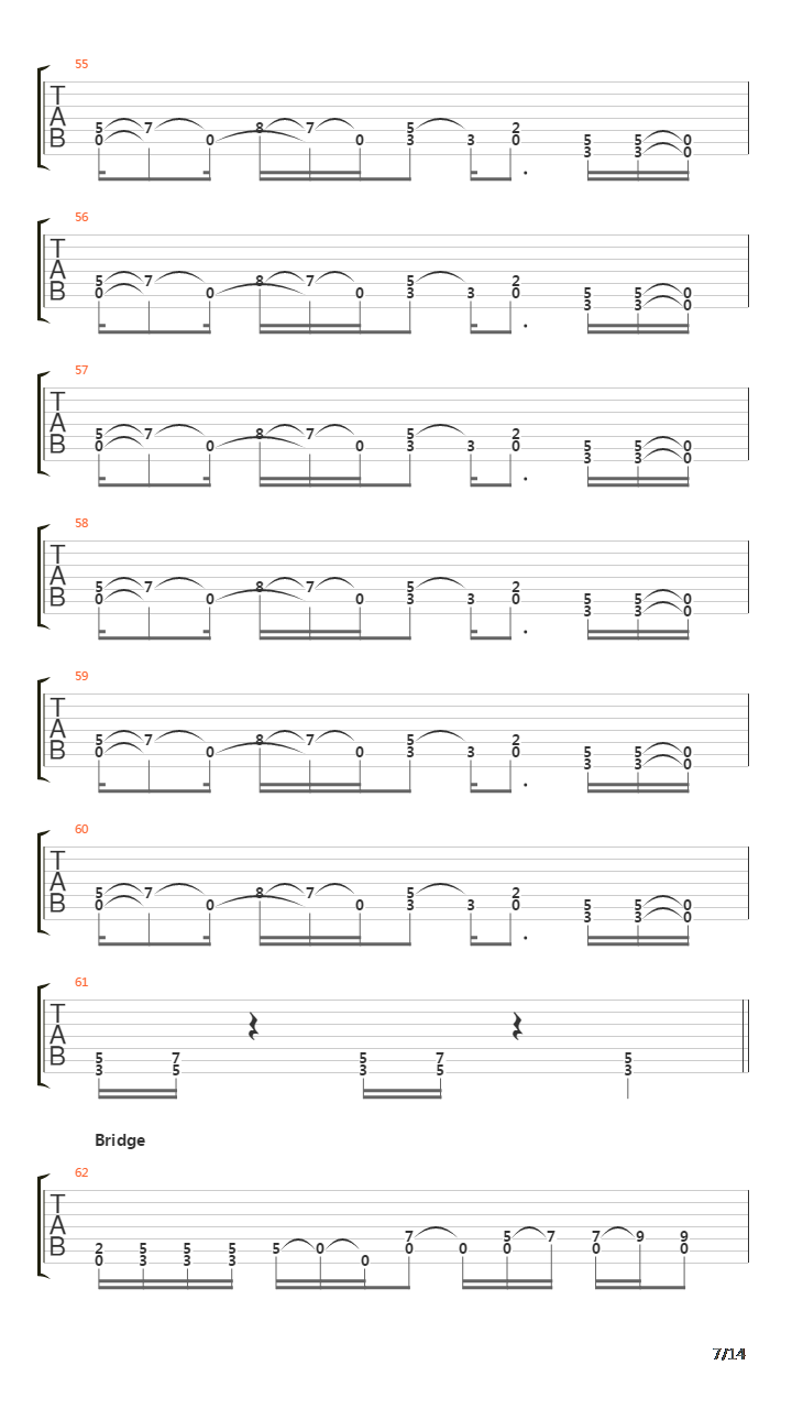 Parabola吉他谱