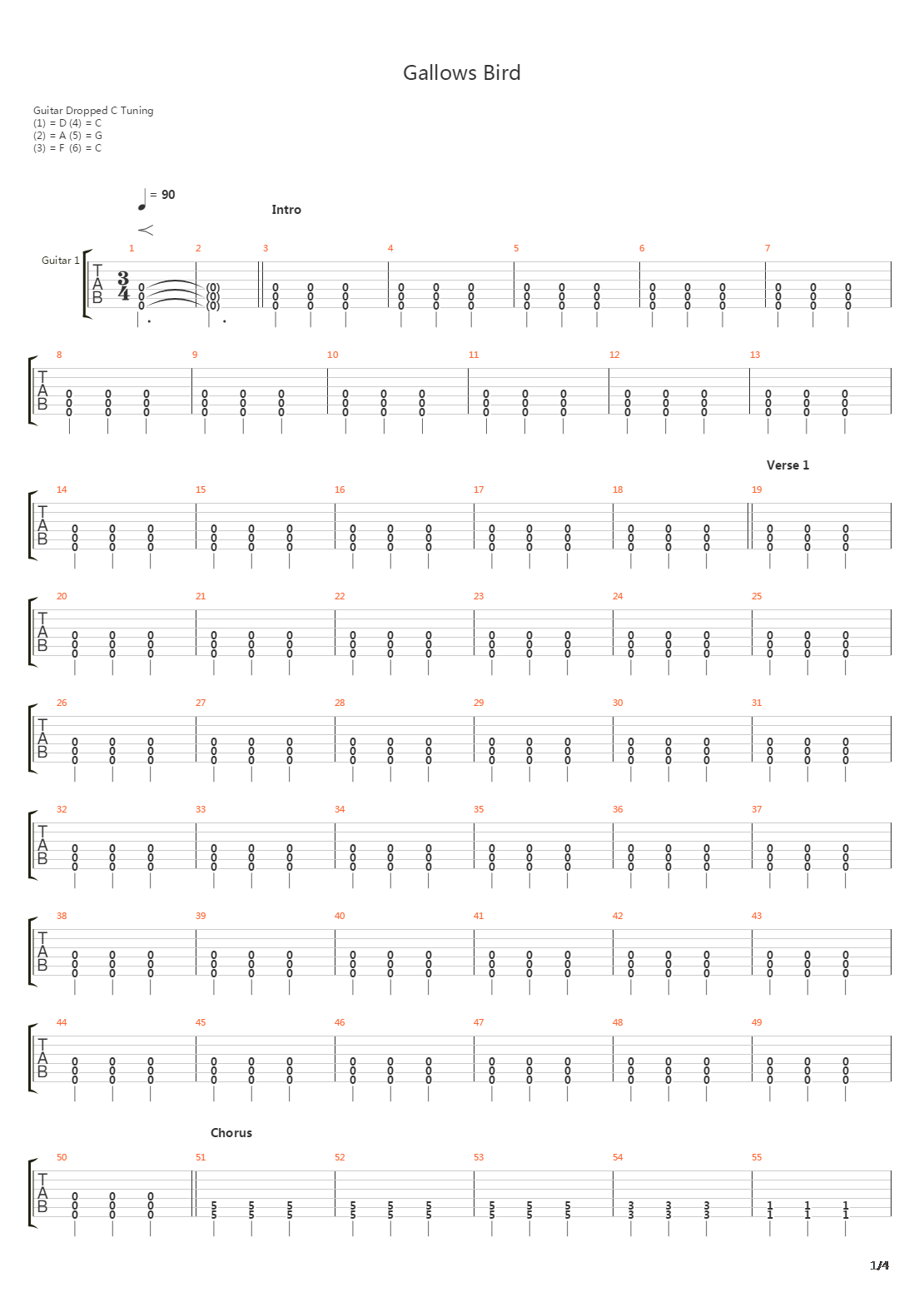 Gallows Bird吉他谱