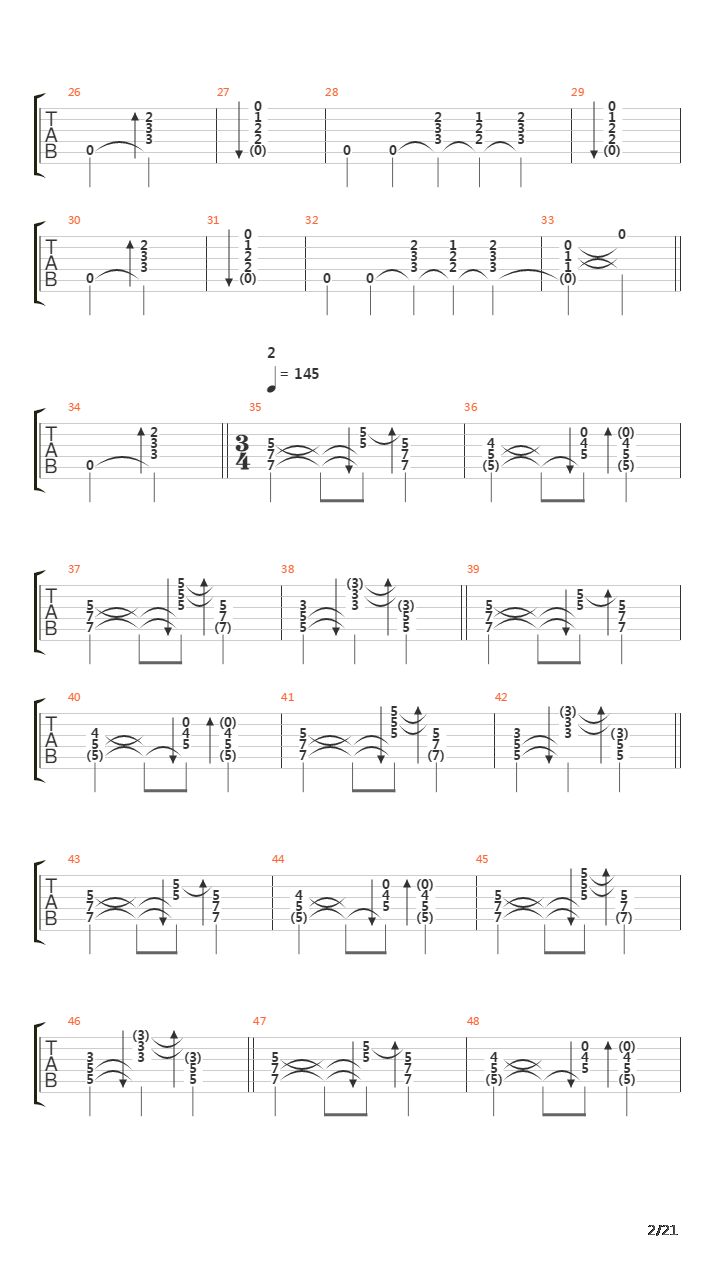 Den Saakaldte吉他谱