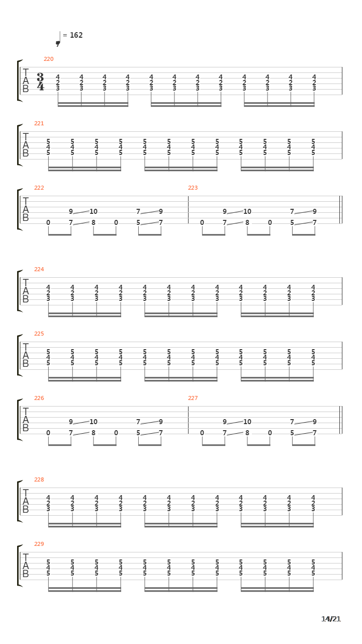 Den Saakaldte吉他谱