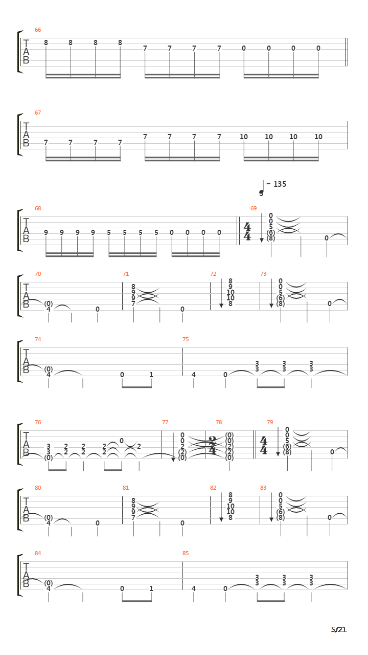 Den Saakaldte吉他谱