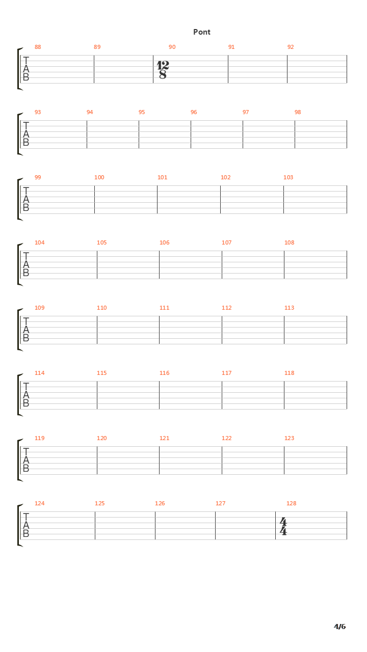 Pillars Of Sand吉他谱