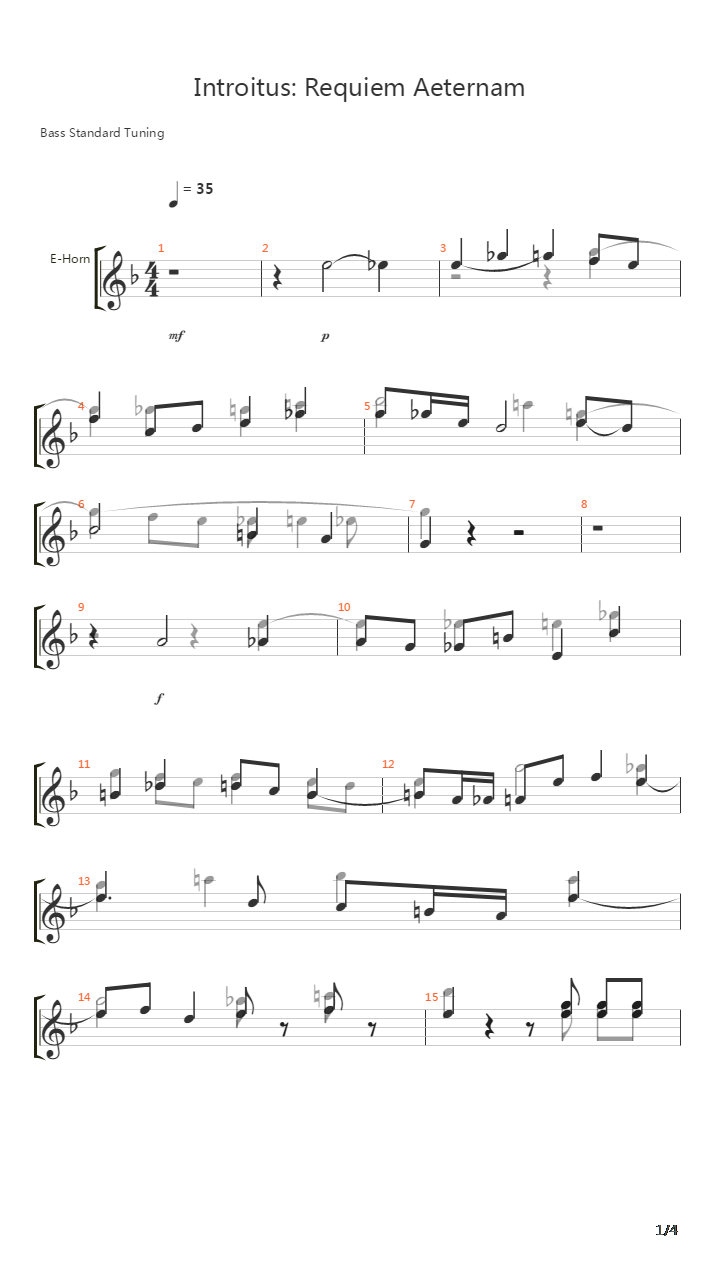 Requiem In D Minor K 626 - Requiem Aeternam吉他谱