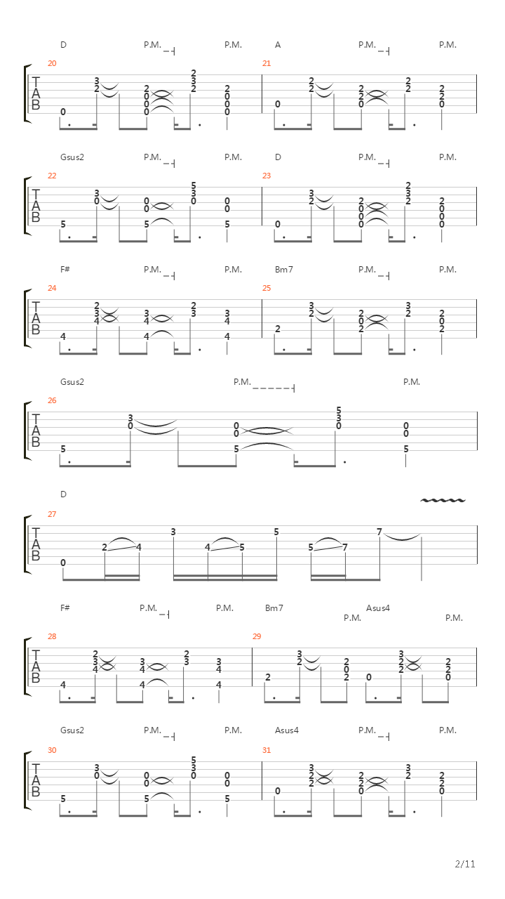 山丘吉他谱