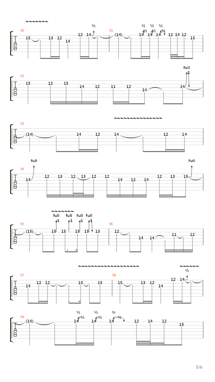 吉他独奏吉他谱