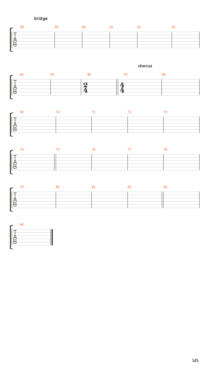 break it in my way （总谱）吉他谱