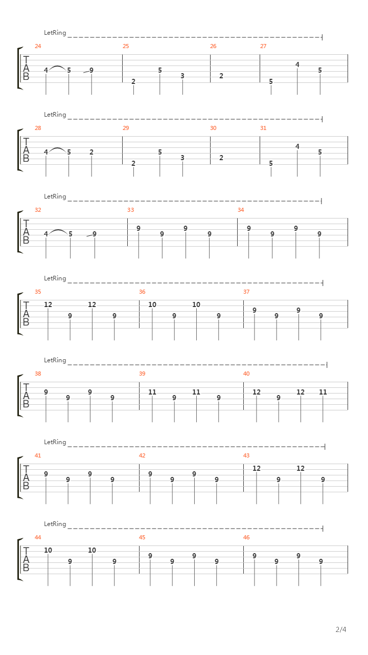 Intro(part II)吉他谱