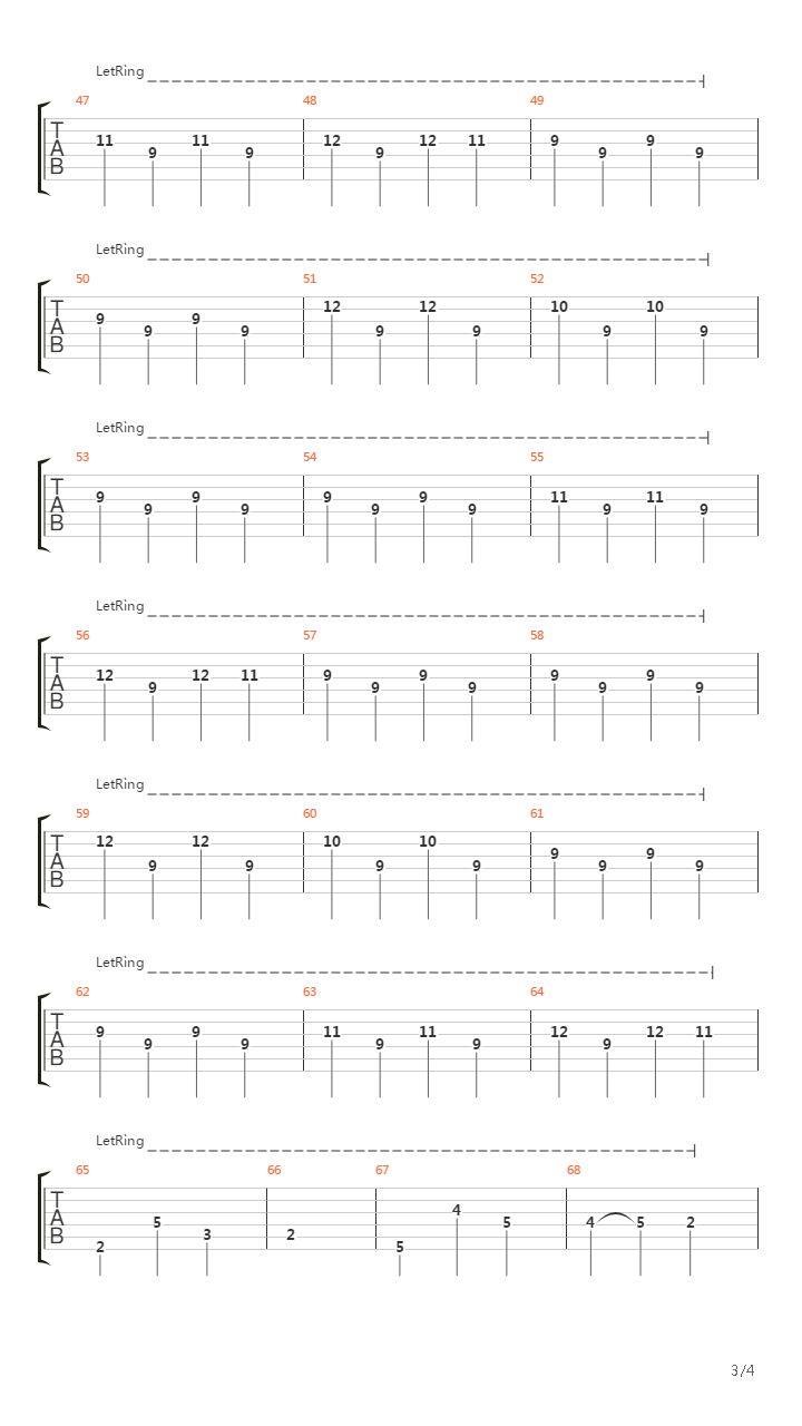 Intro(part II)吉他谱