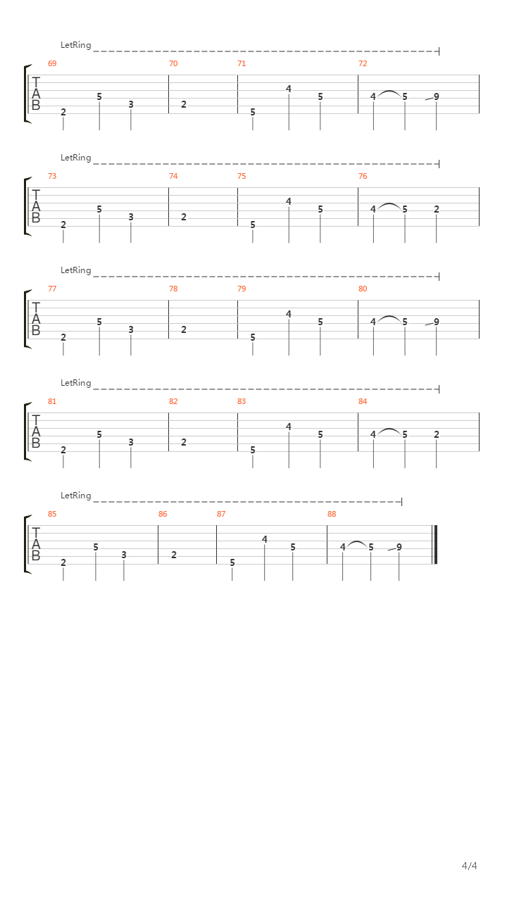 Intro(part II)吉他谱