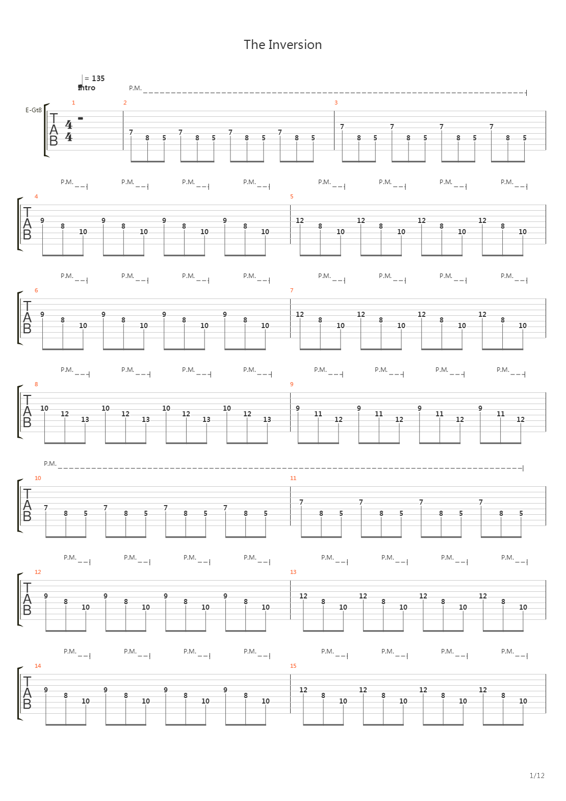 The Inversion吉他谱