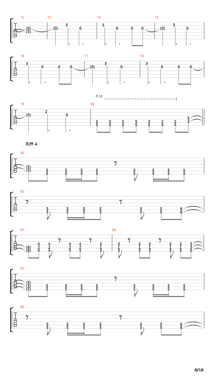 Cathedral吉他谱
