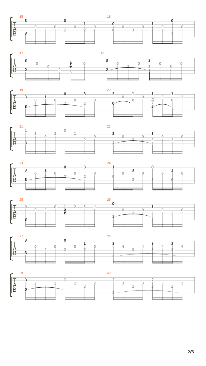 Opus 35 No 13 In C Major吉他谱