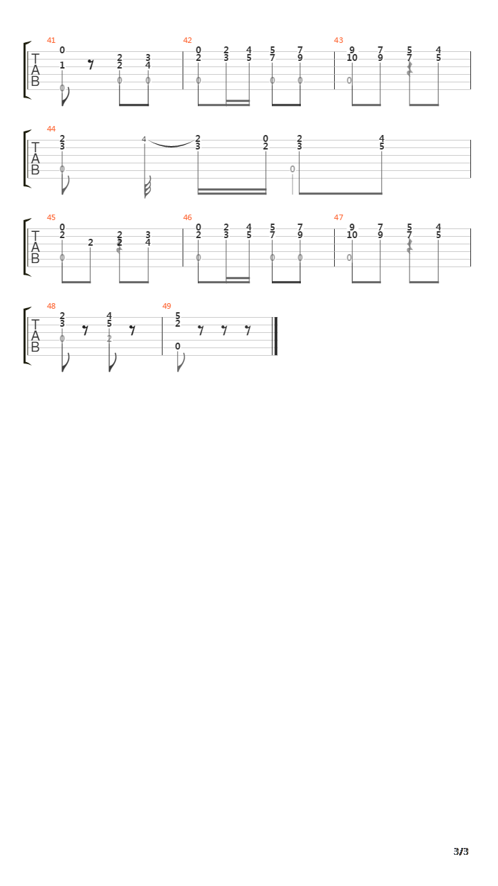 Opus 35 No 15 In A Major吉他谱