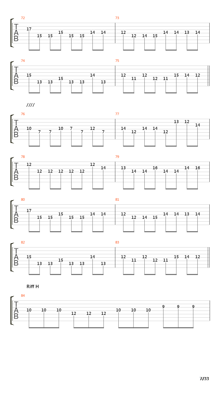 Gula吉他谱