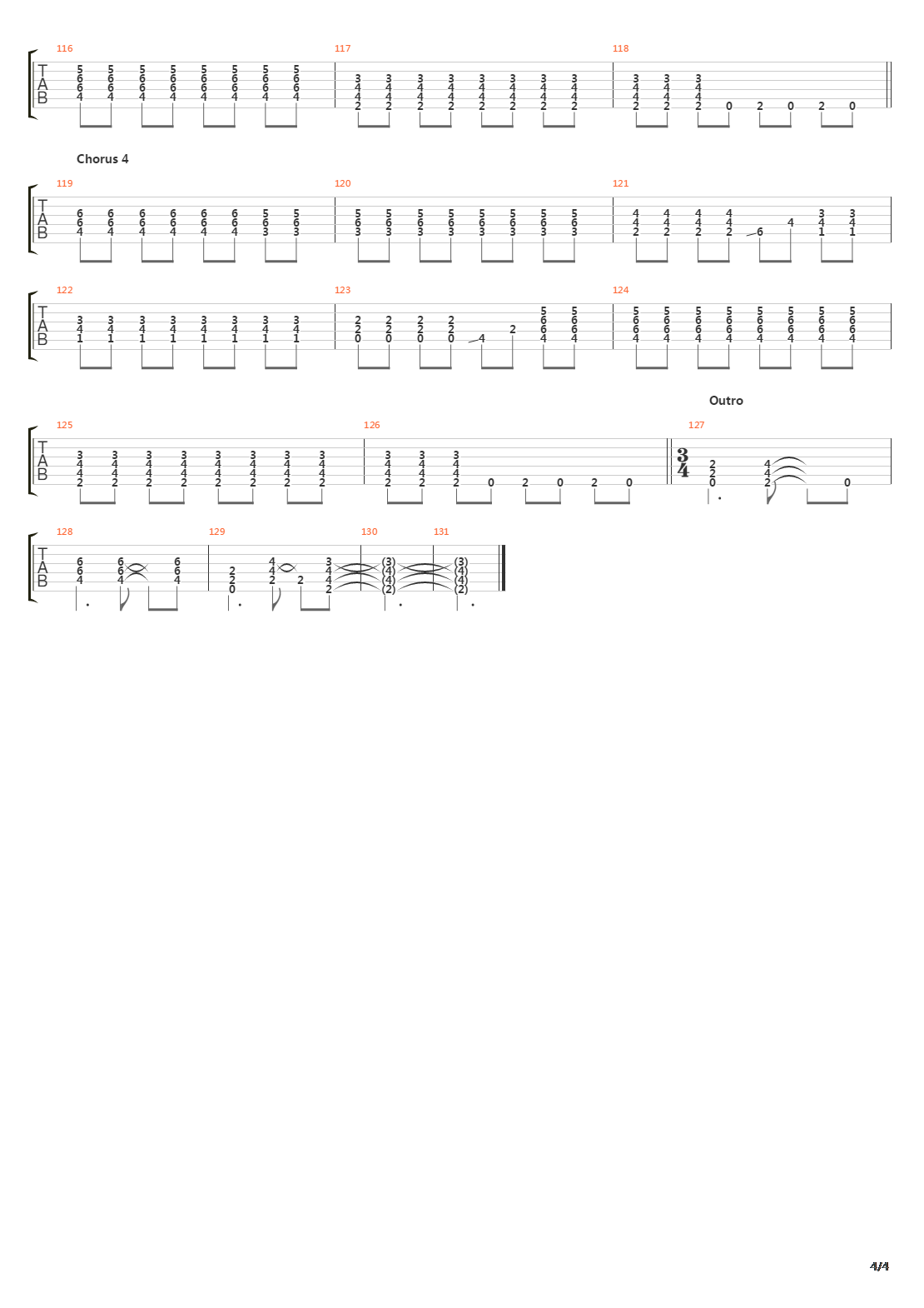 Arrows吉他谱