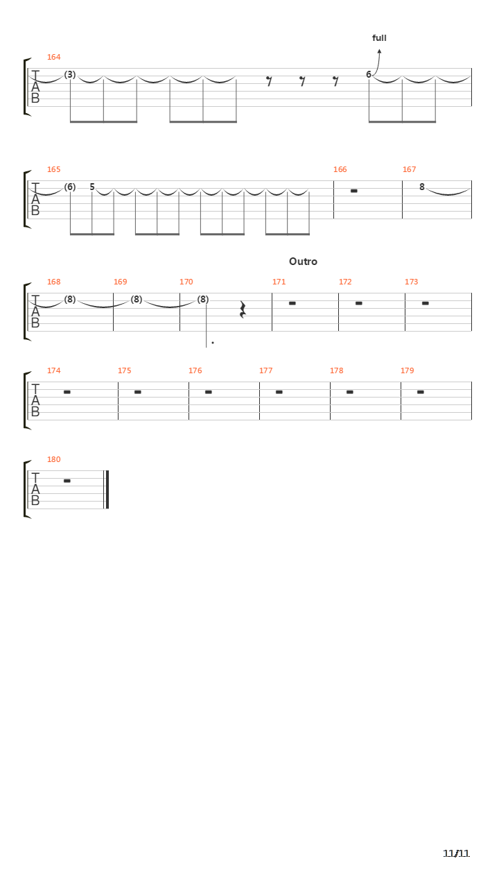 Run吉他谱