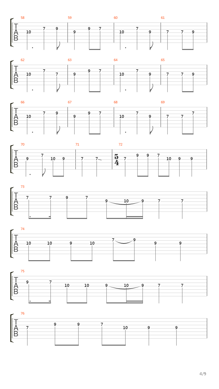 Song Of The Forlorn Son吉他谱