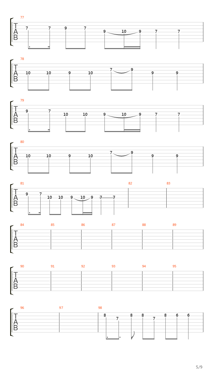 Song Of The Forlorn Son吉他谱