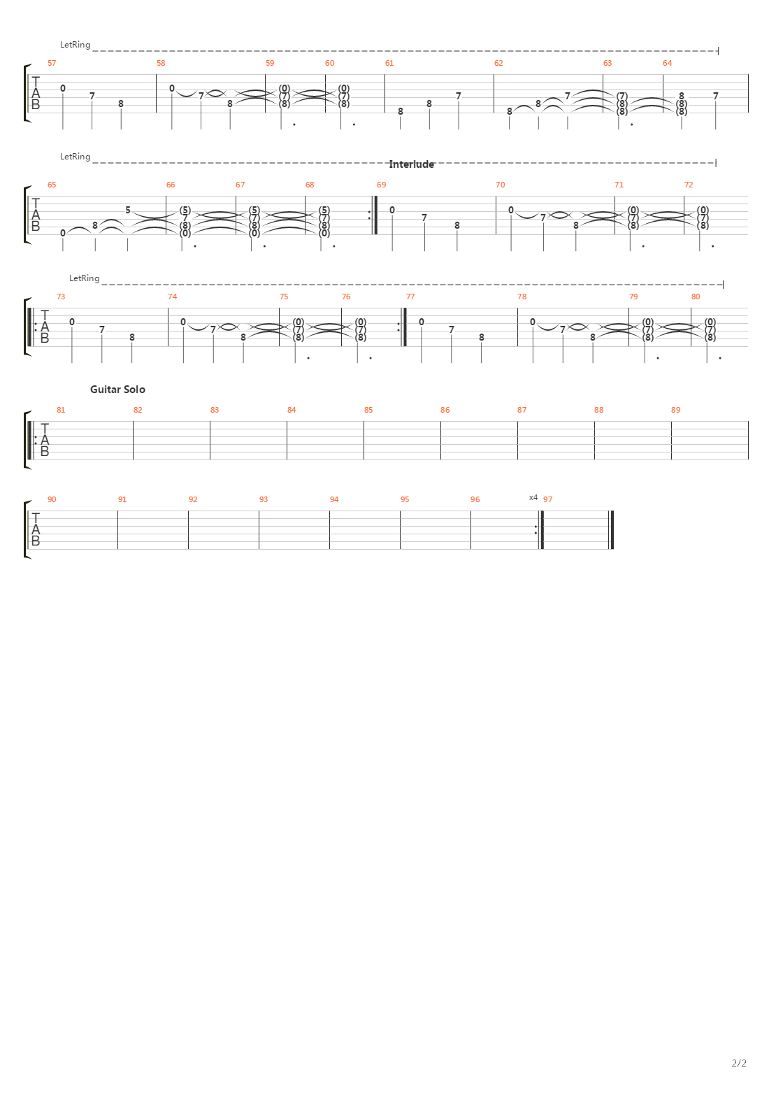 Hyenas吉他谱