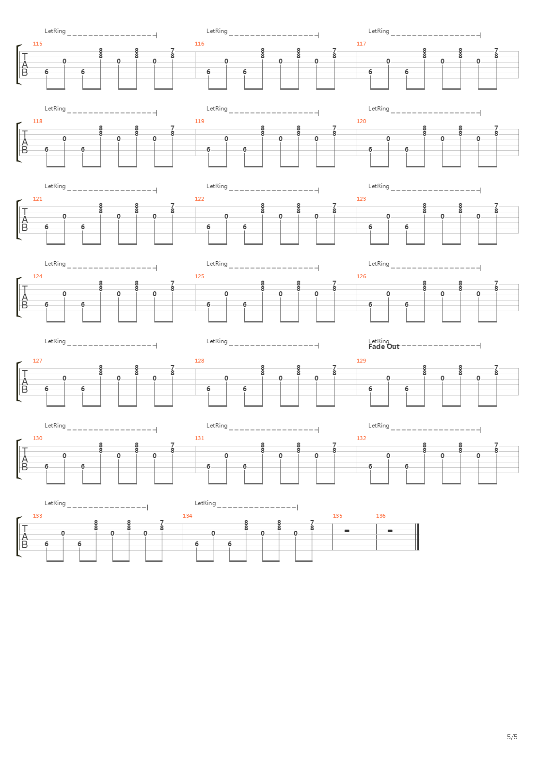 Hum吉他谱