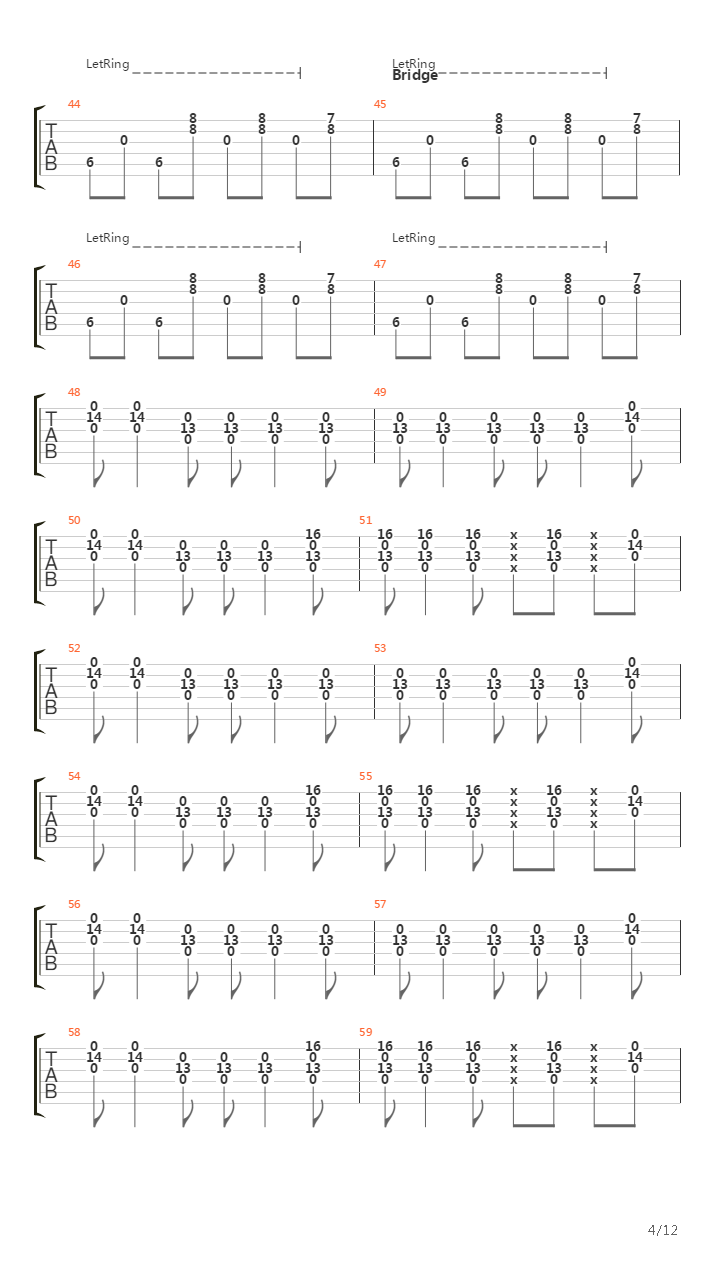 Hum吉他谱