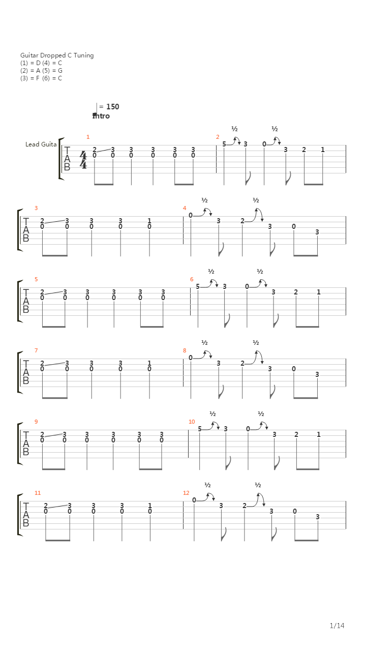 Pandemonium吉他谱