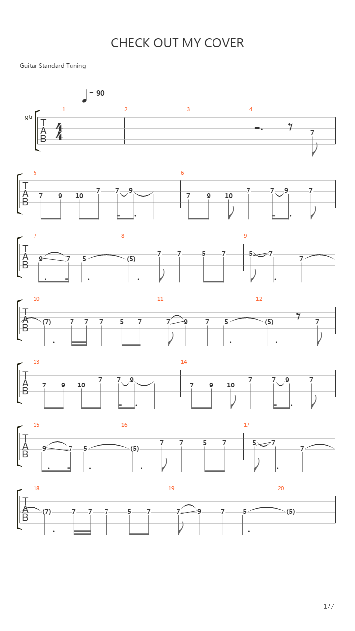 Change吉他谱