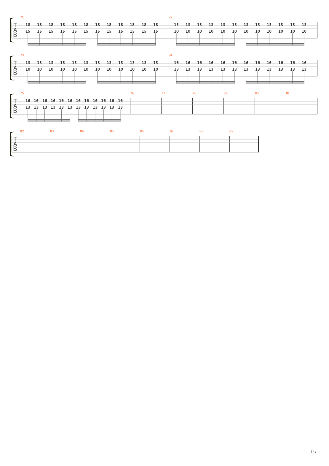 Burn吉他谱