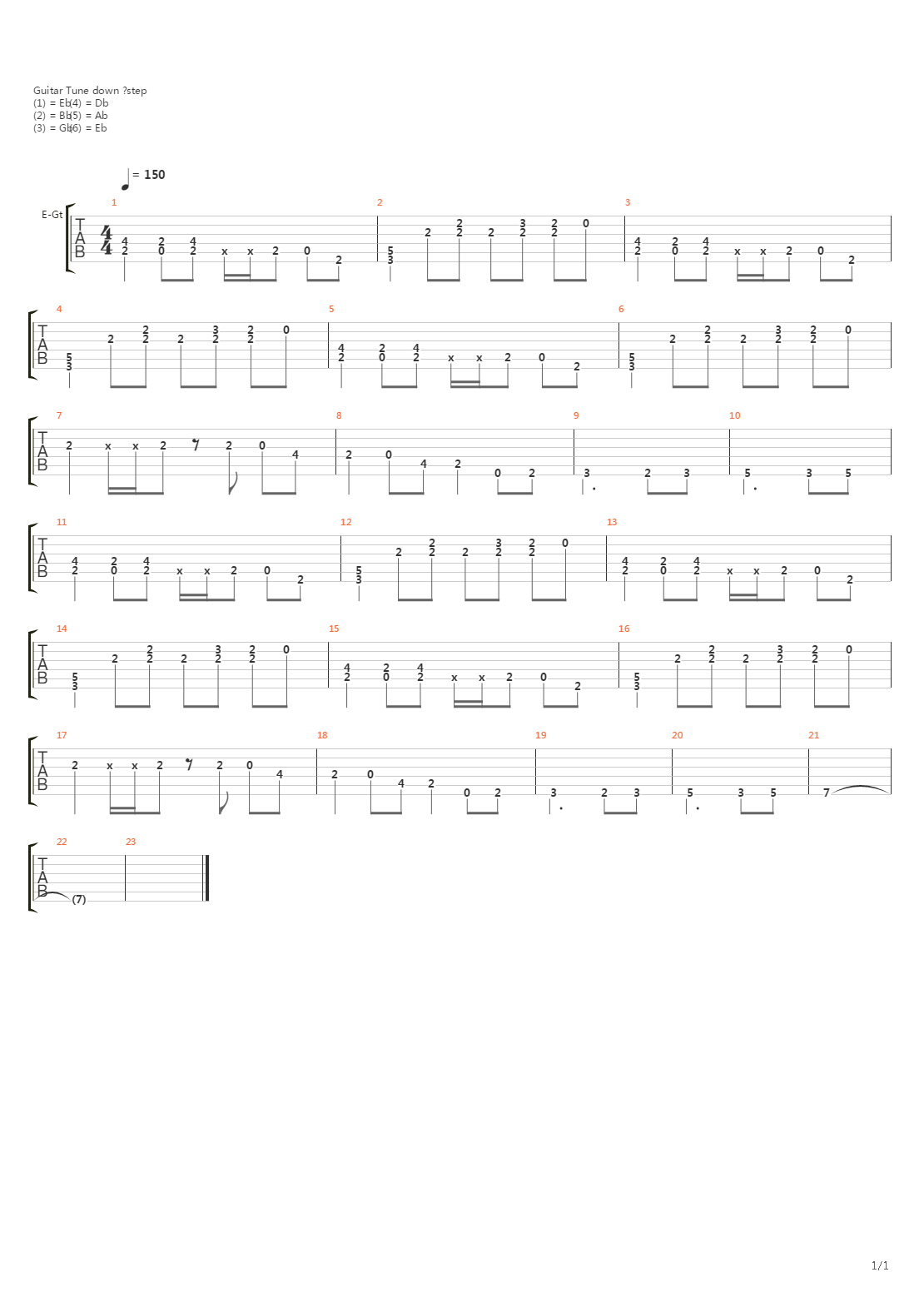 Shadowman吉他谱