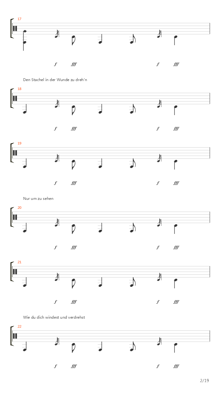 Zielscheibe吉他谱