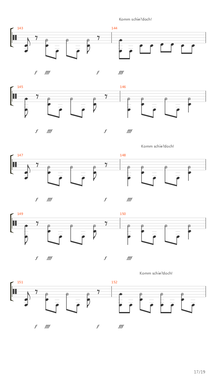 Zielscheibe吉他谱