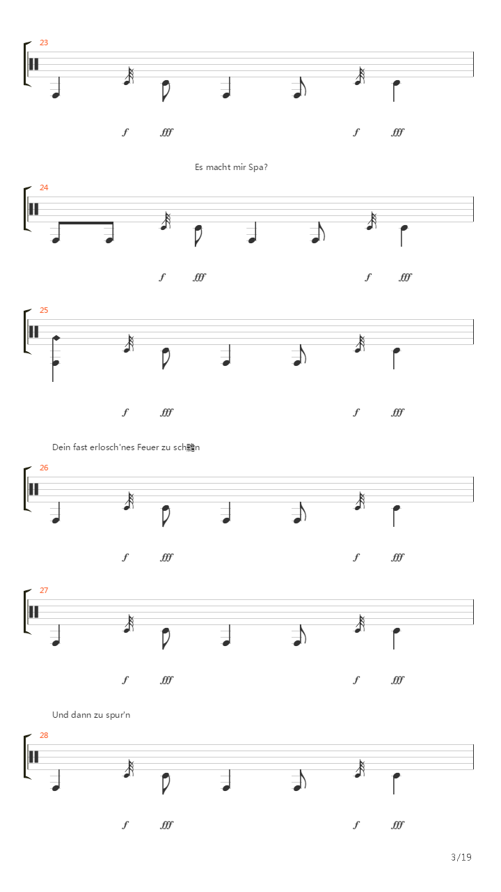 Zielscheibe吉他谱