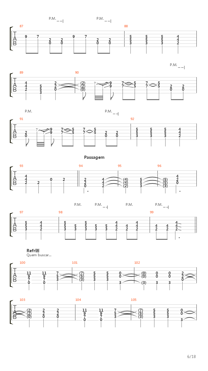 Eu Sou吉他谱