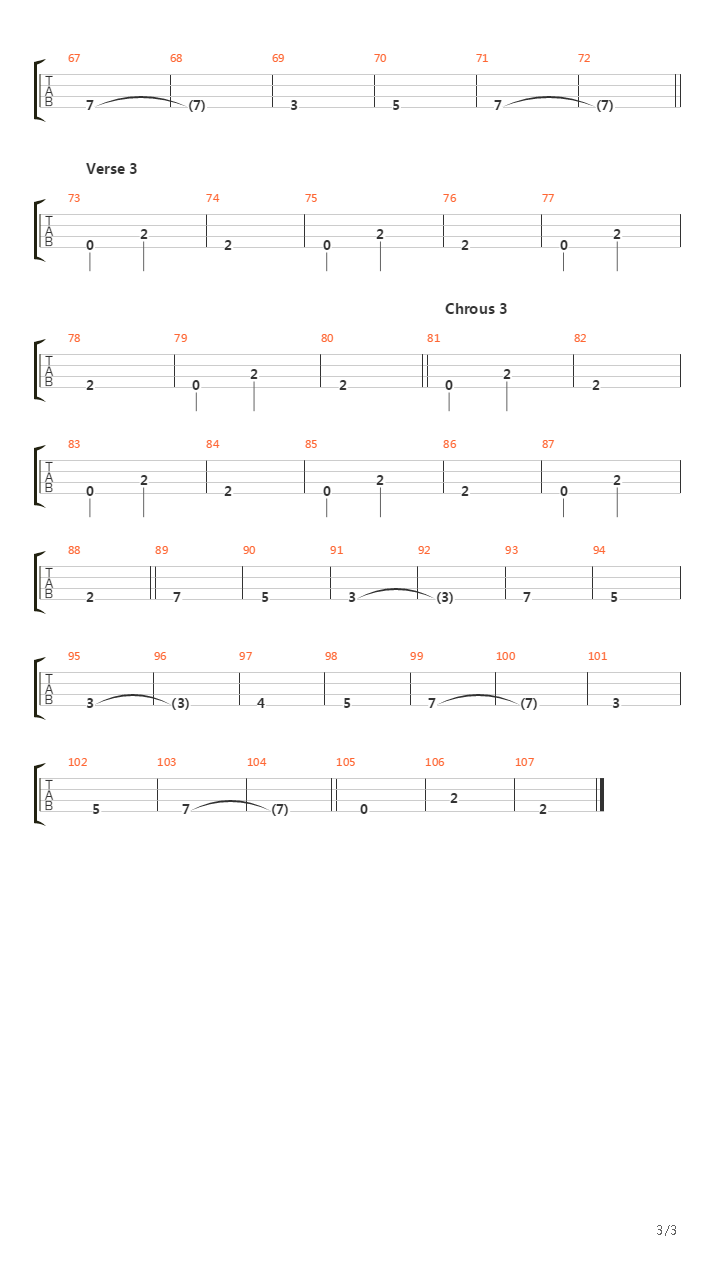 Unwind吉他谱