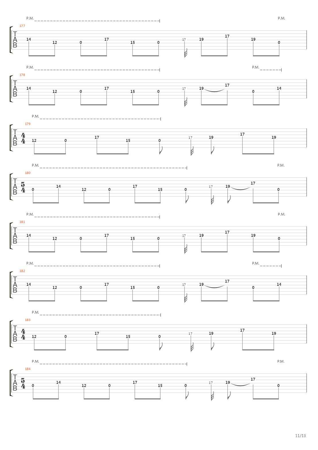 Flatline吉他谱