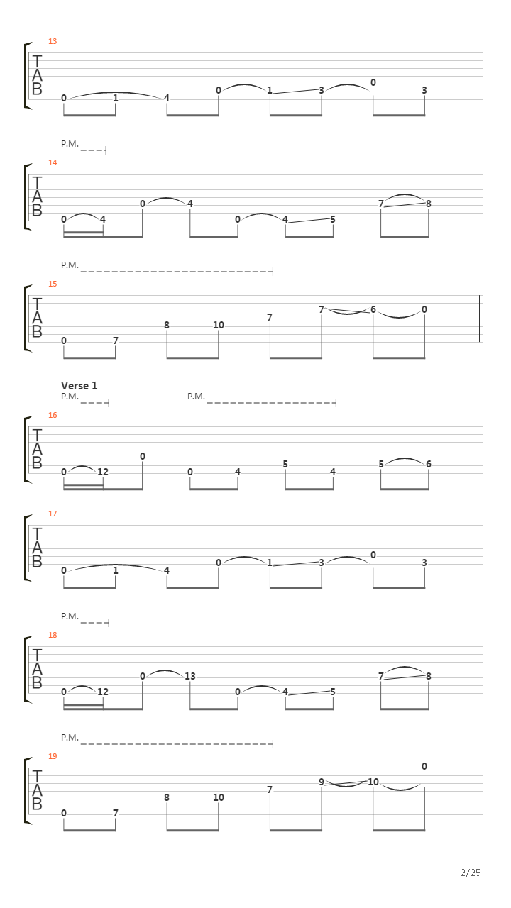 Flatline吉他谱